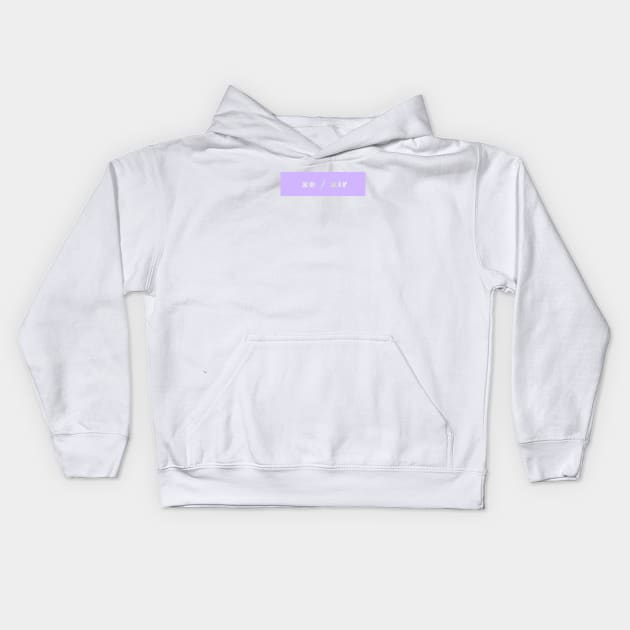 xe / xir - purple Kids Hoodie by banditotees